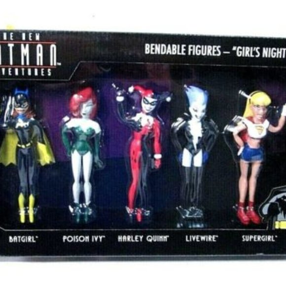 The New BATMAN Adventures Bendable Figures Girls Night Out Set - Picture 1 of 3
